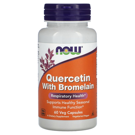 NOW Foods-Quercetin With Bromelain-60 Veg Capsules