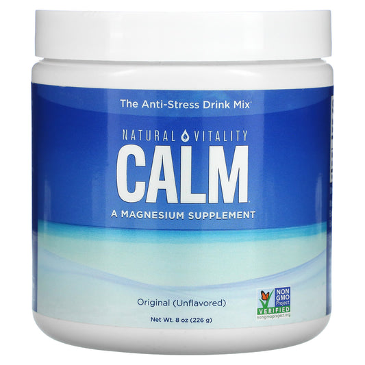 Natural Vitality-CALM-The Anti-Stress Drink Mix-Original (Unflavored)-8 oz (226 g)