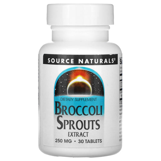 Source Naturals-Broccoli Sprouts Extract-500 mg-30 Tablets (250 mg per Tablet)