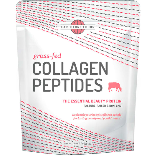 Earthtone Foods-Grass-Fed Collagen Peptides-Unflavored-16 oz (454 g)
