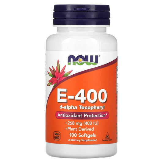 NOW Foods-E-400-268 mg (400 IU)-100 Softgels