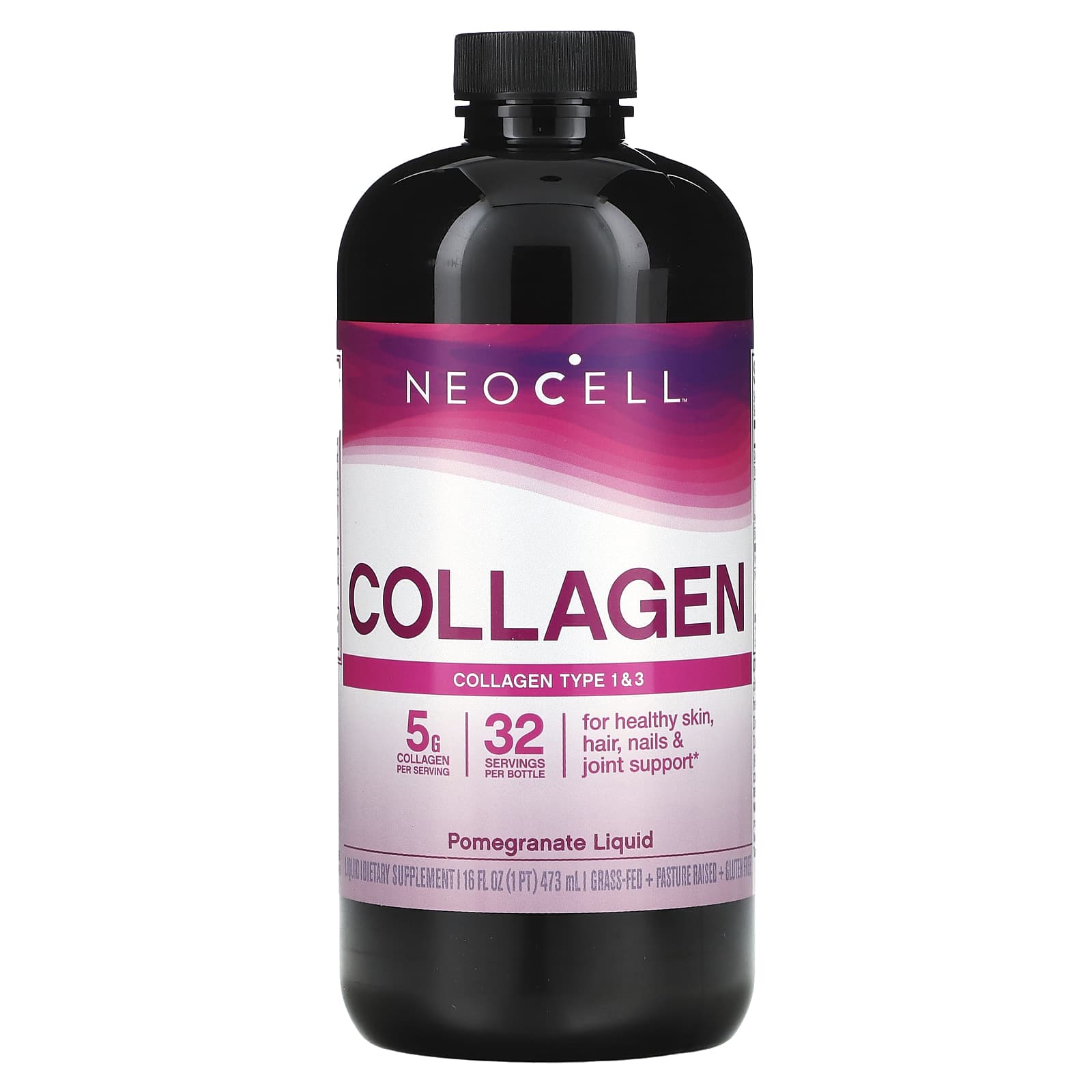 NeoCell-Collagen Type 1 & 3 Liquid-Pomegranate -16 fl oz (473 ml)