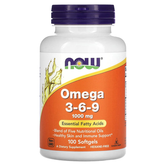 NOW Foods-Omega 3-6-9-1,000 mg-100 Softgel