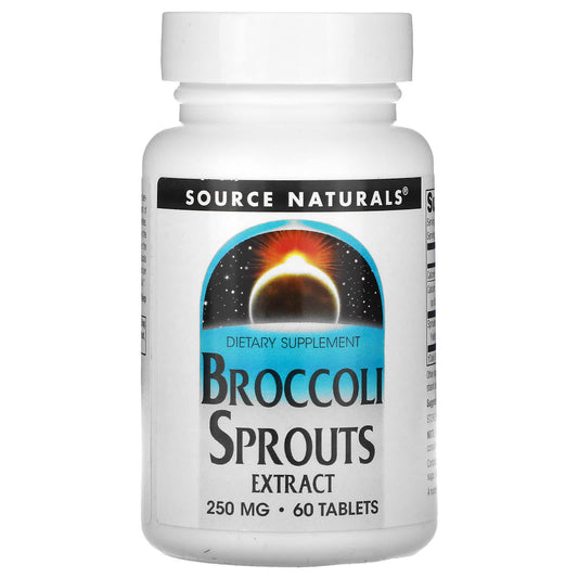 Source Naturals-Broccoli Sprouts Extract-250 mg-60 Tablets (125 mg per Tablet)