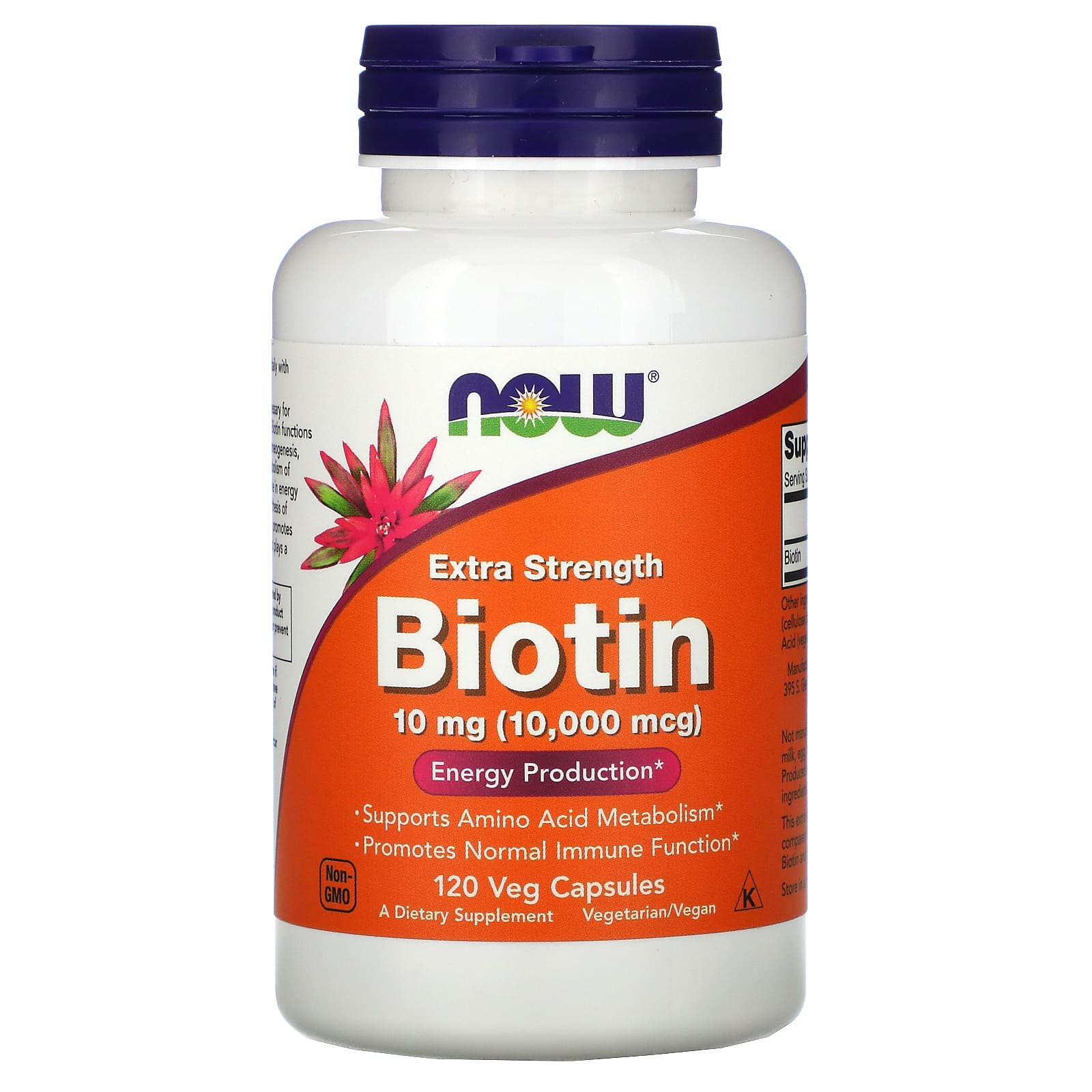 NOW Foods-Extra Strength Biotin-10 mg (10,000 mcg)-120 Veg Capsules