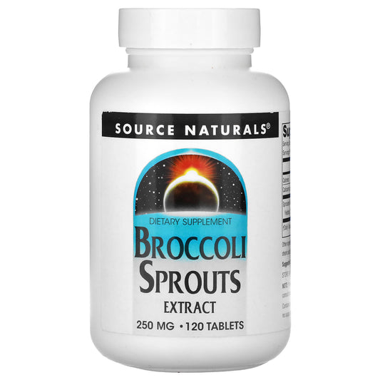 Source Naturals-Broccoli Sprouts Extract-250 mg-120 Tablets (126 mg per Tablet)