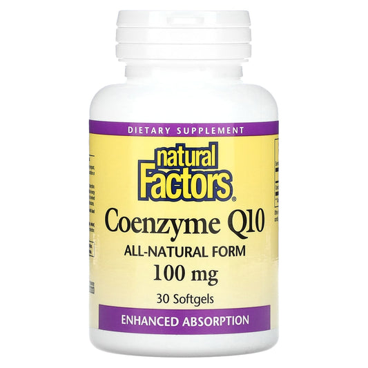 Natural Factors-Coenzyme Q10-100 mg-30 Softgels