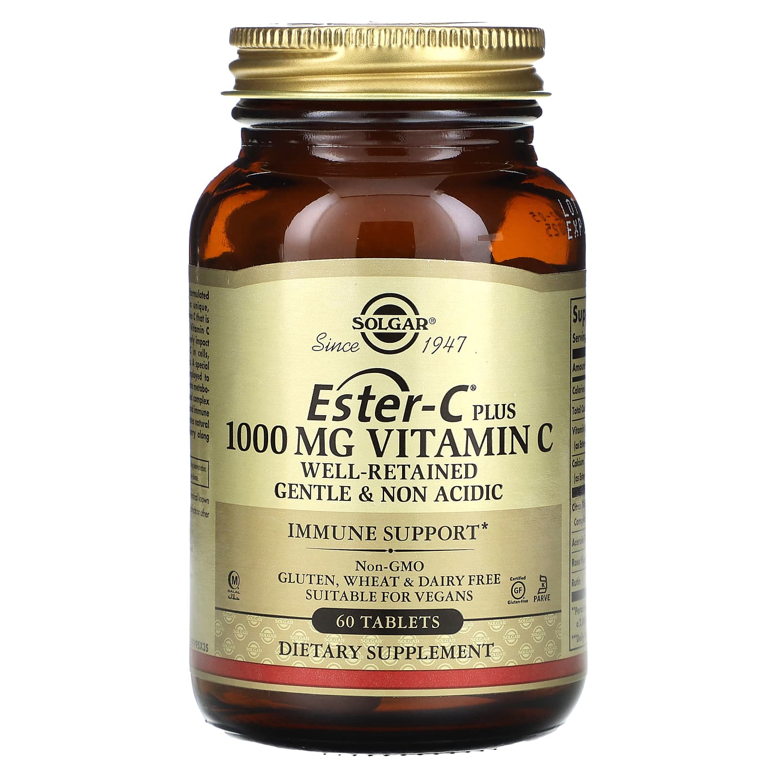 Solgar-Ester-C Plus-Vitamin C-1,000 mg-60 Tablets