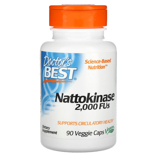 Doctor's Best-Nattokinase-2,000 FUs-90 Veggie Caps