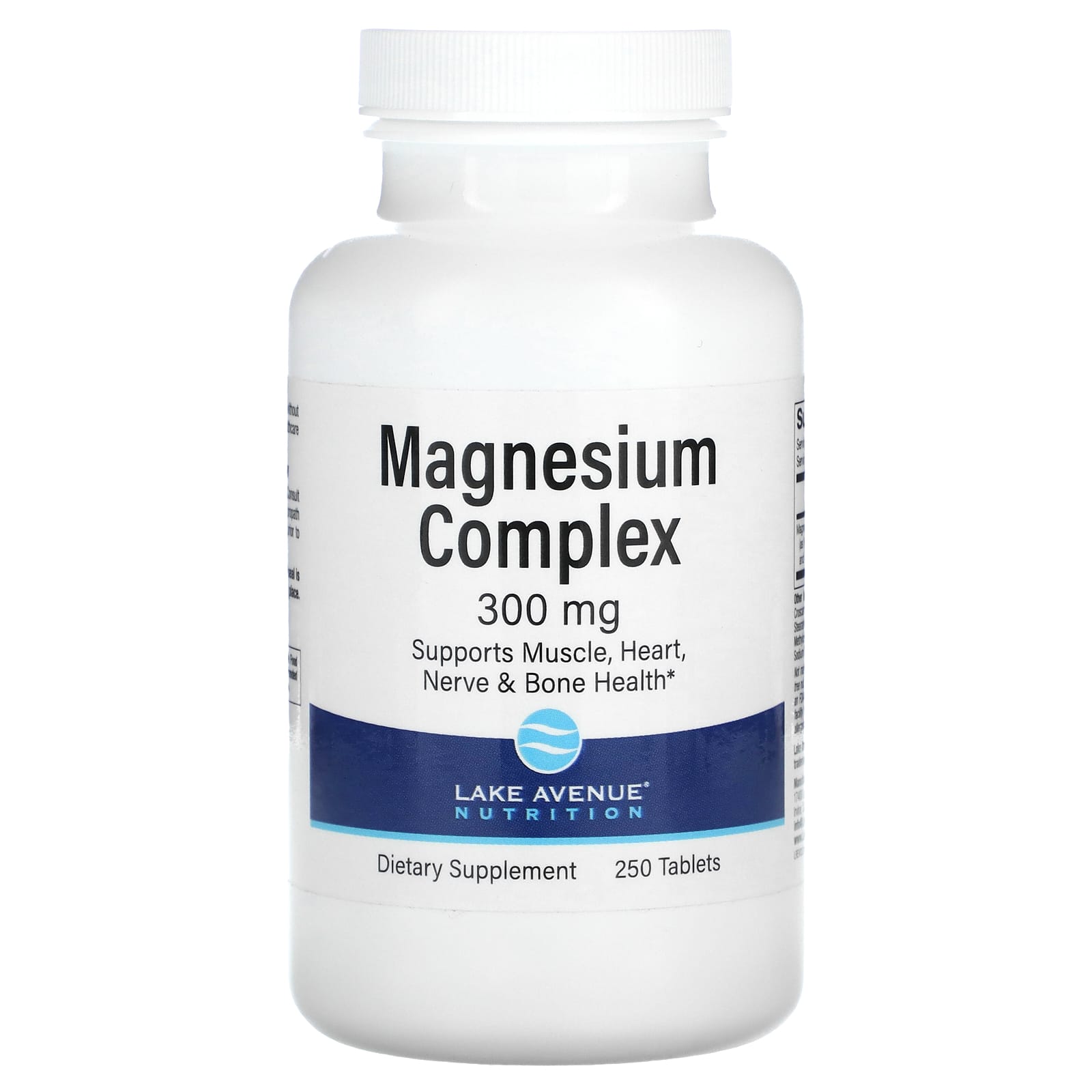 Lake Avenue Nutrition-Magnesium Complex-300 mg-250 Tablets