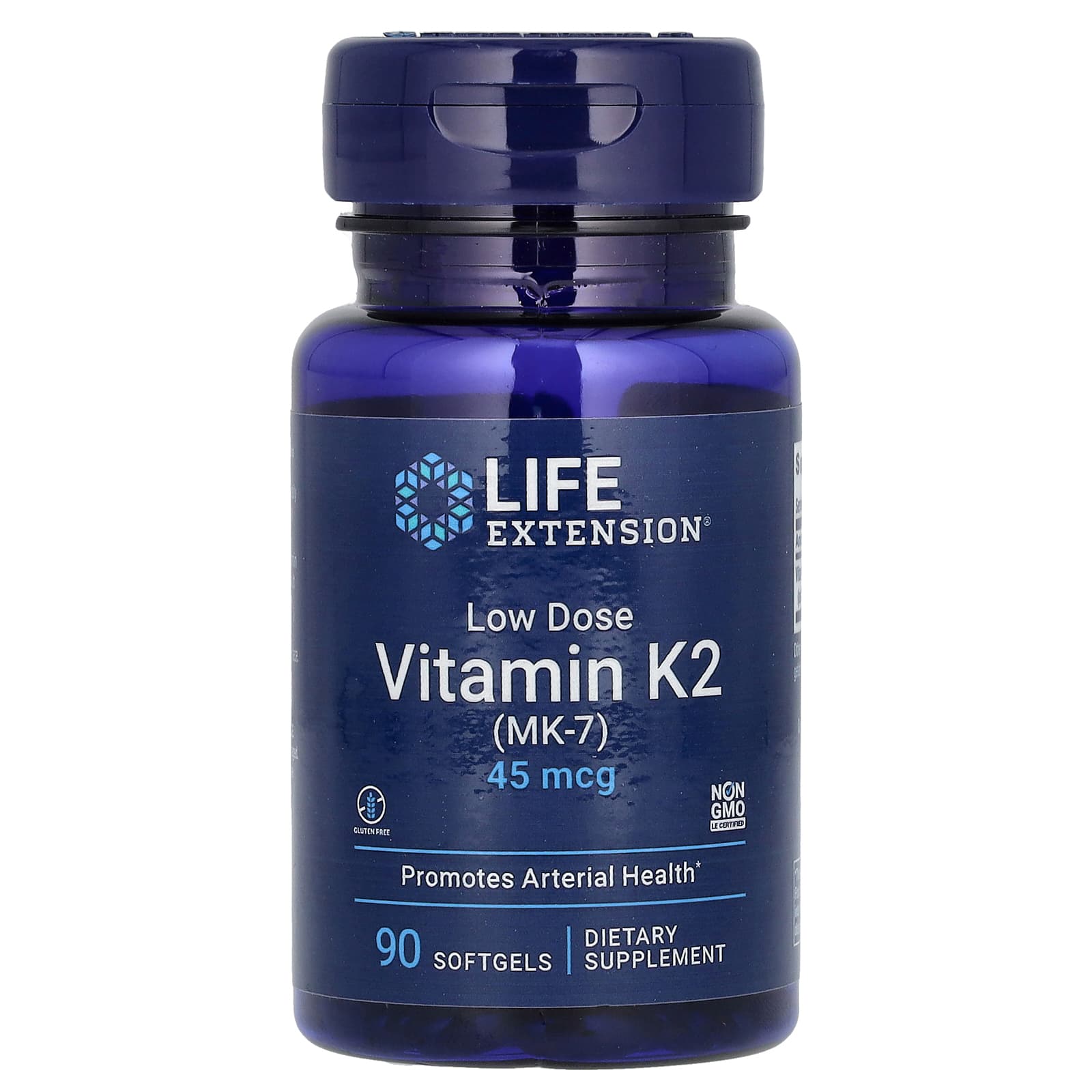 Life Extension-Low Dose Vitamin K2 (MK-7)-45 mcg-90 Softgels