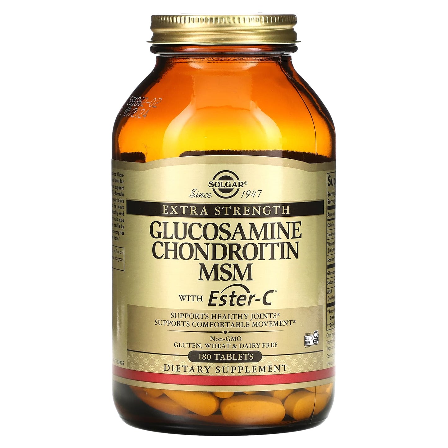 Solgar-Glucosamine Chondroitin MSM with Ester-C-180 Tablets