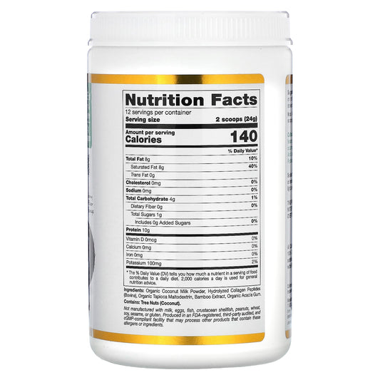 California Gold Nutrition, SUPERFOODS - Collagen Coconut Creamer, 10.2 oz (288 g)
