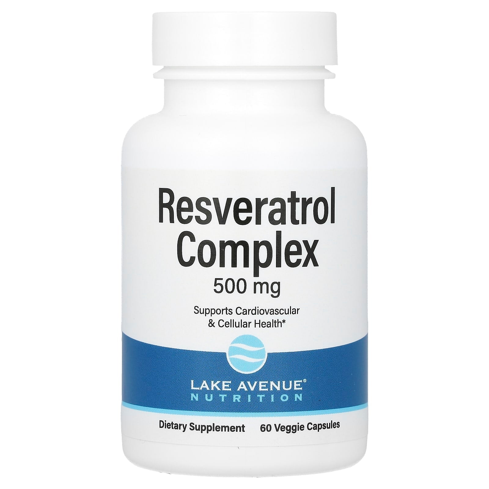 Lake Avenue Nutrition-Resveratrol Complex-500 mg-60 Veggie Capsules