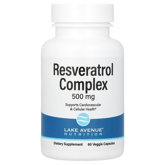 Lake Avenue Nutrition-Resveratrol Complex-500 mg-60 Veggie Capsules
