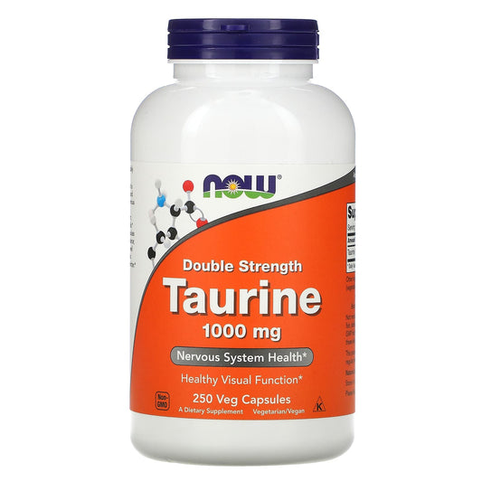NOW Foods-Double Strength Taurine-1,000 mg-250 Veg Capsules