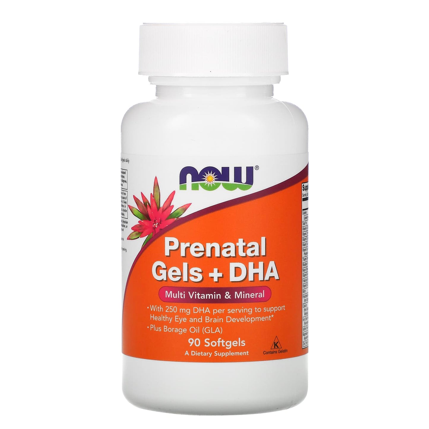 NOW Foods-Prenatal Gels + DHA-90 Softgels